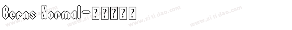 Berns Normal字体转换